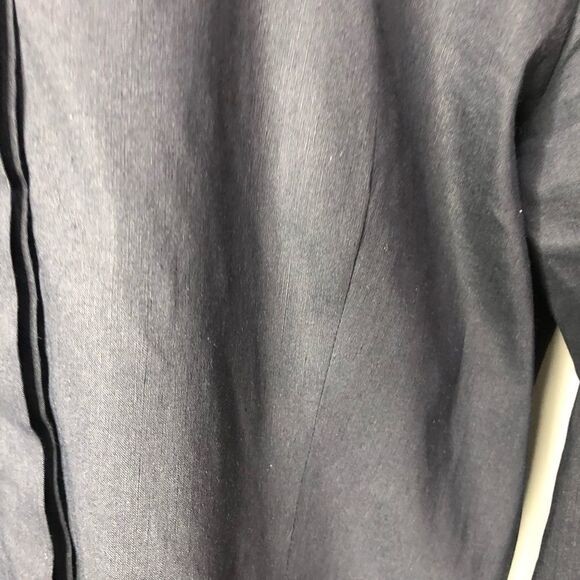 Eileen Fisher Linen Navy Button Down Shirt Size Large - Picture 5 of 10